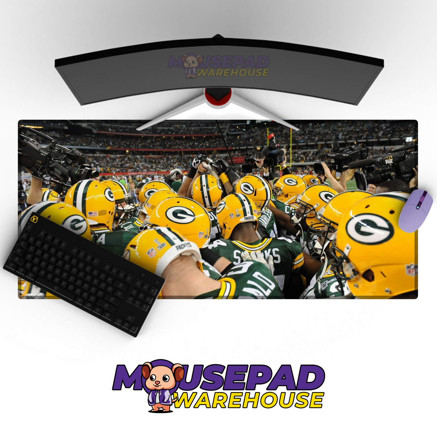 Green Bay Packers V17 Mousepad Deskmat Mockup