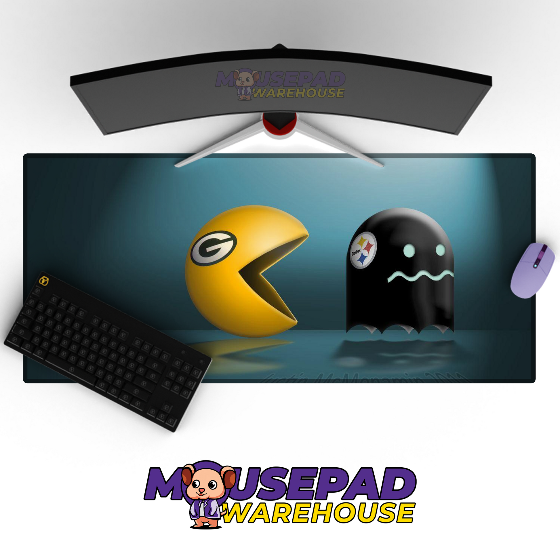 Green Bay Packers V18 Mousepad Deskmat Mockup