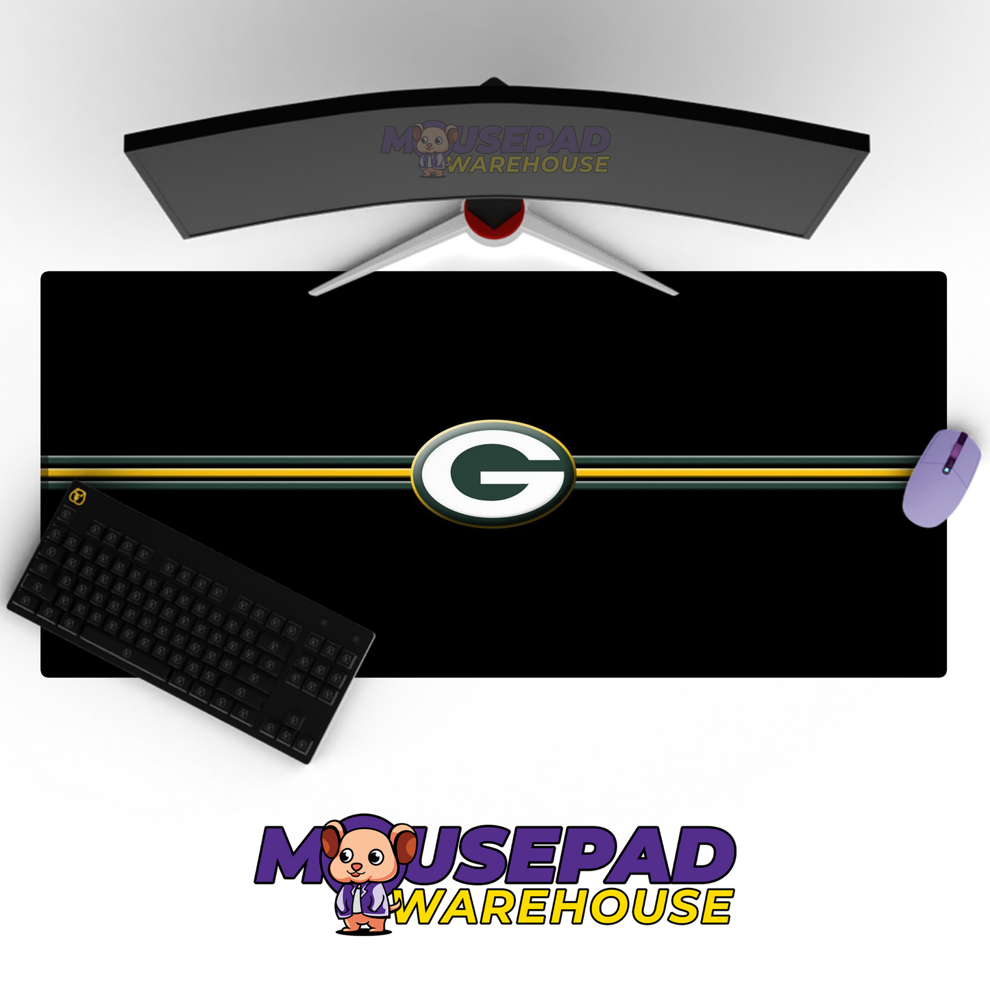 Green Bay Packers V20 Mousepad Deskmat Mockup