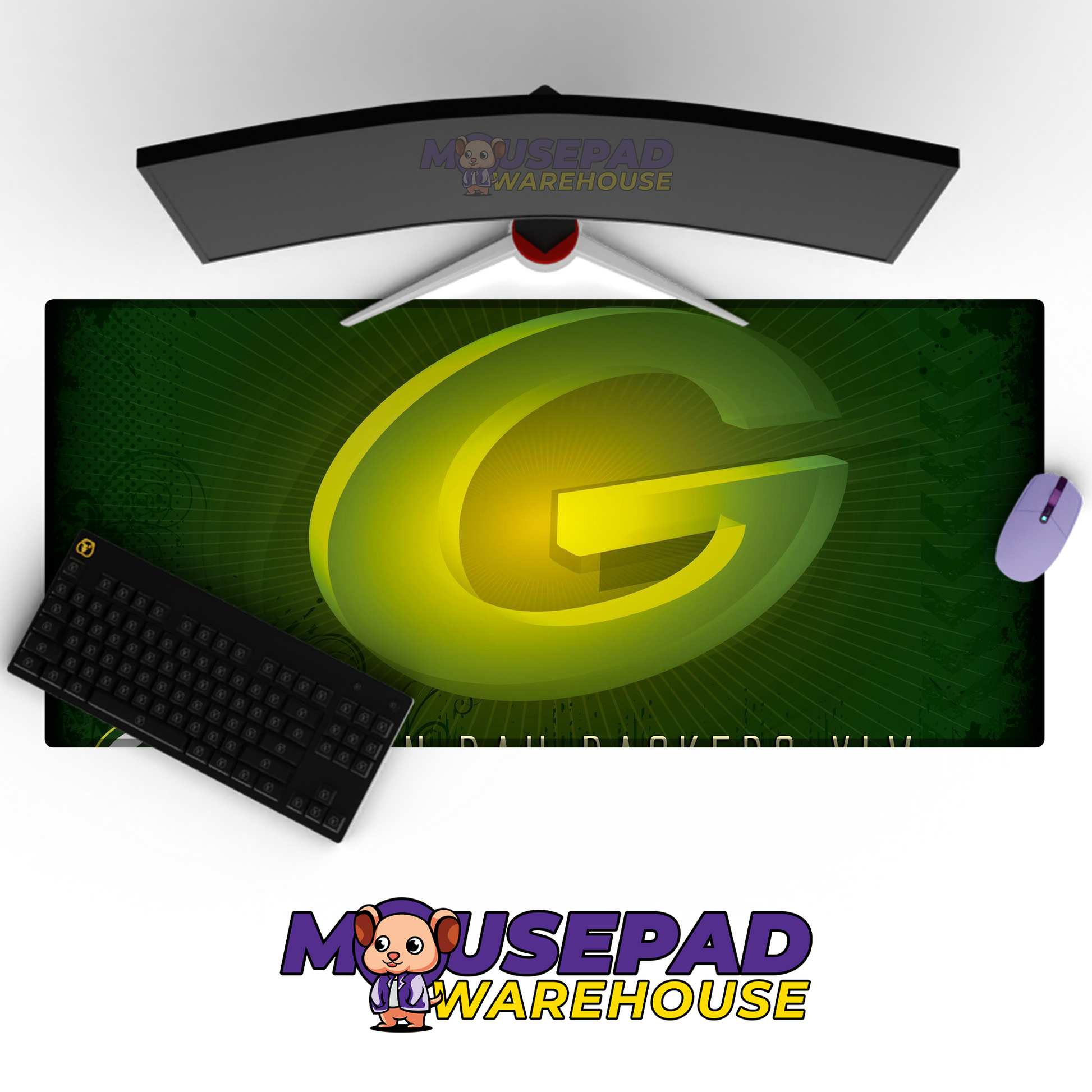 Green Bay Packers V23 Mousepad Deskmat Mockup