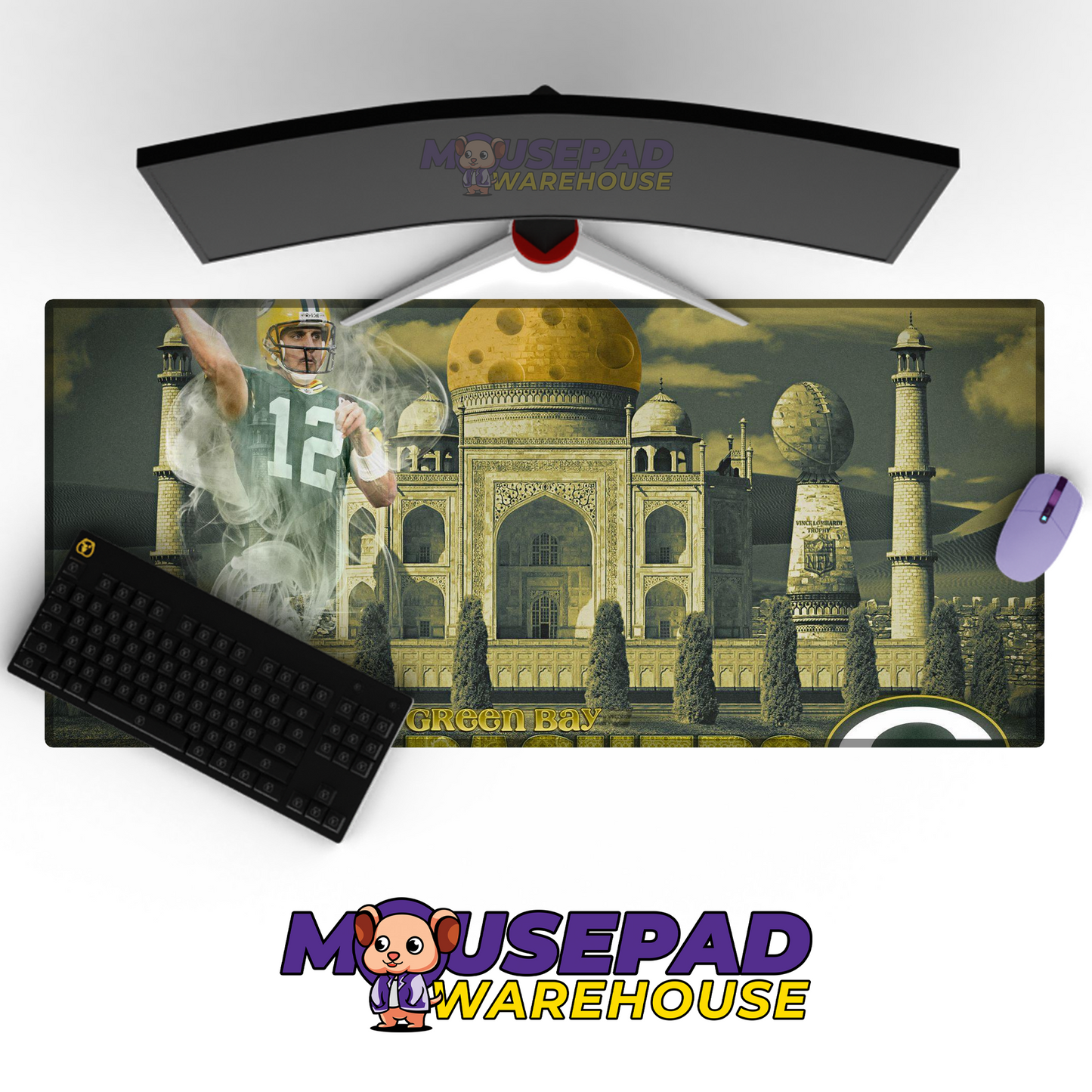 Green Bay Packers V24 Mousepad Deskmat Mockup