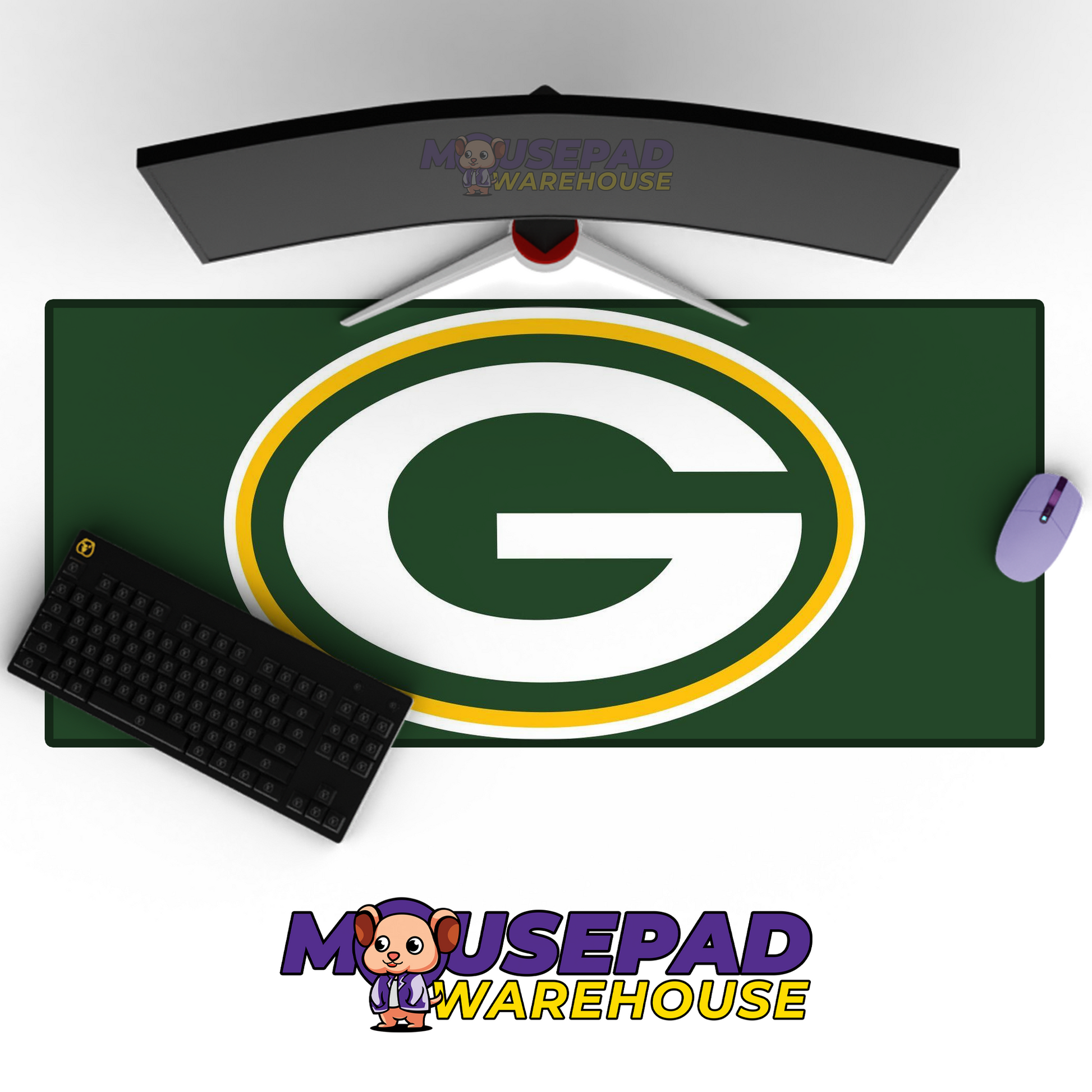 Green Bay Packers V25 Mousepad Deskmat Mockup
