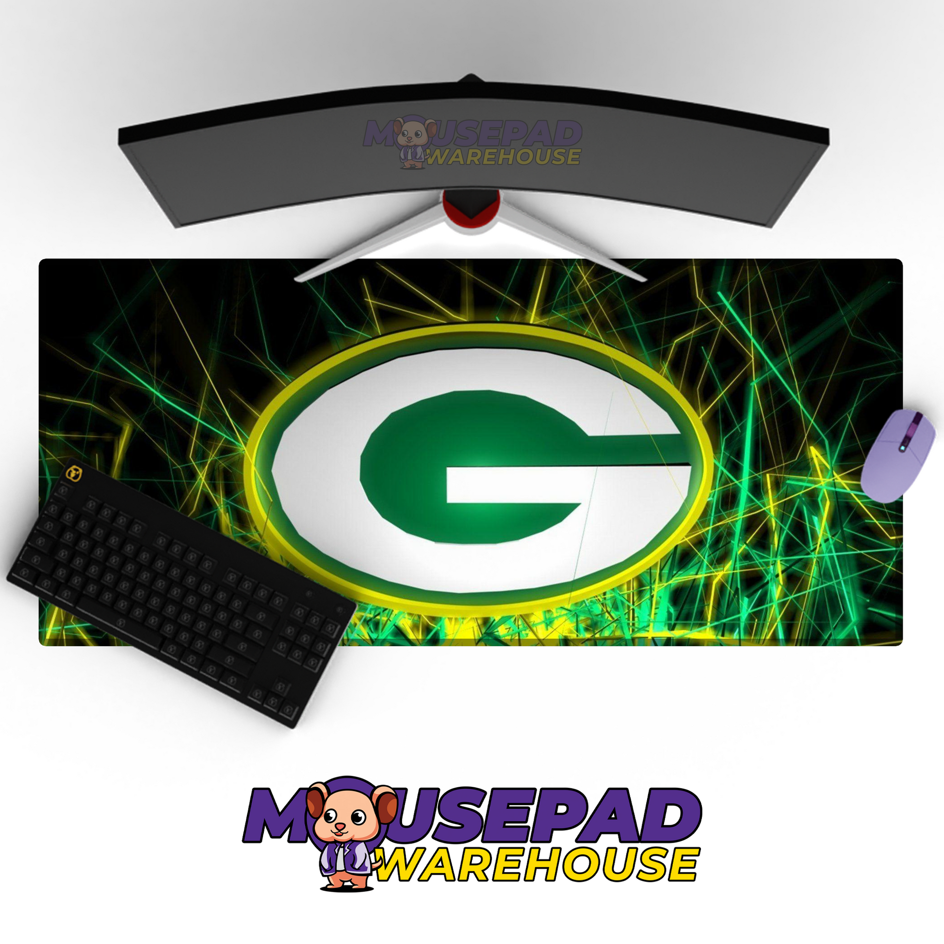 Green Bay Packers V30 Mousepad Deskmat Mockup