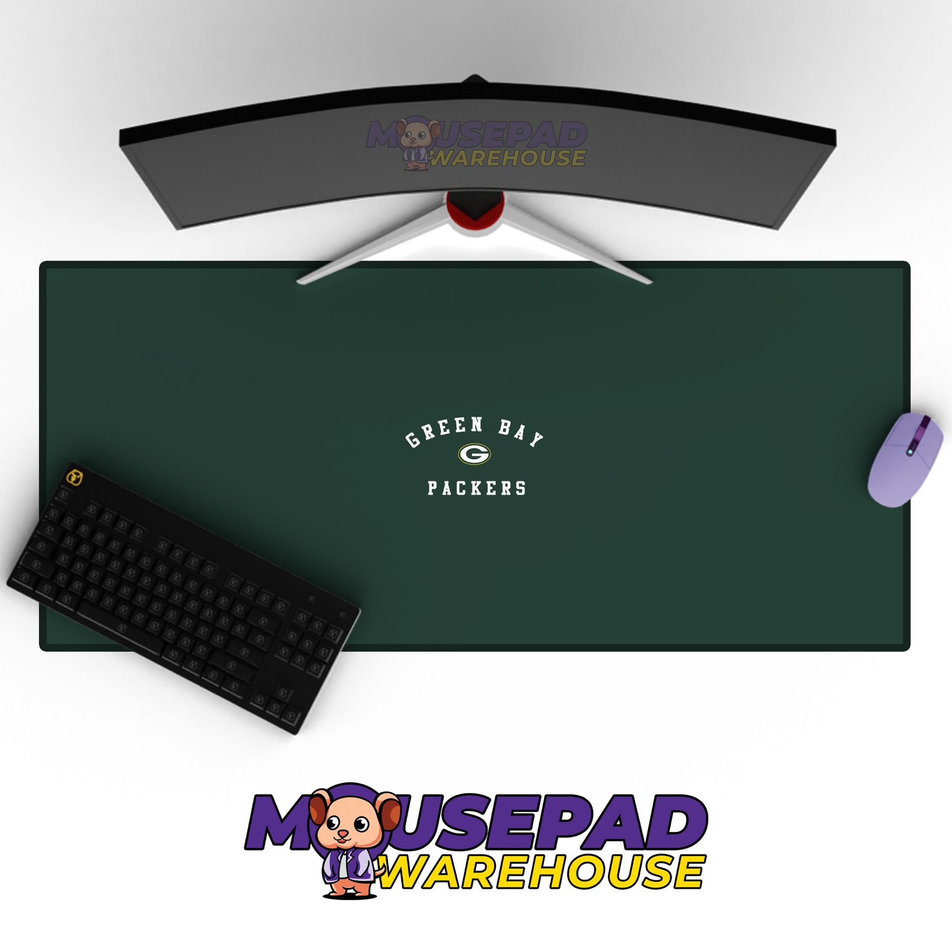 Green Bay Packers V32 Mousepad Deskmat Mockup