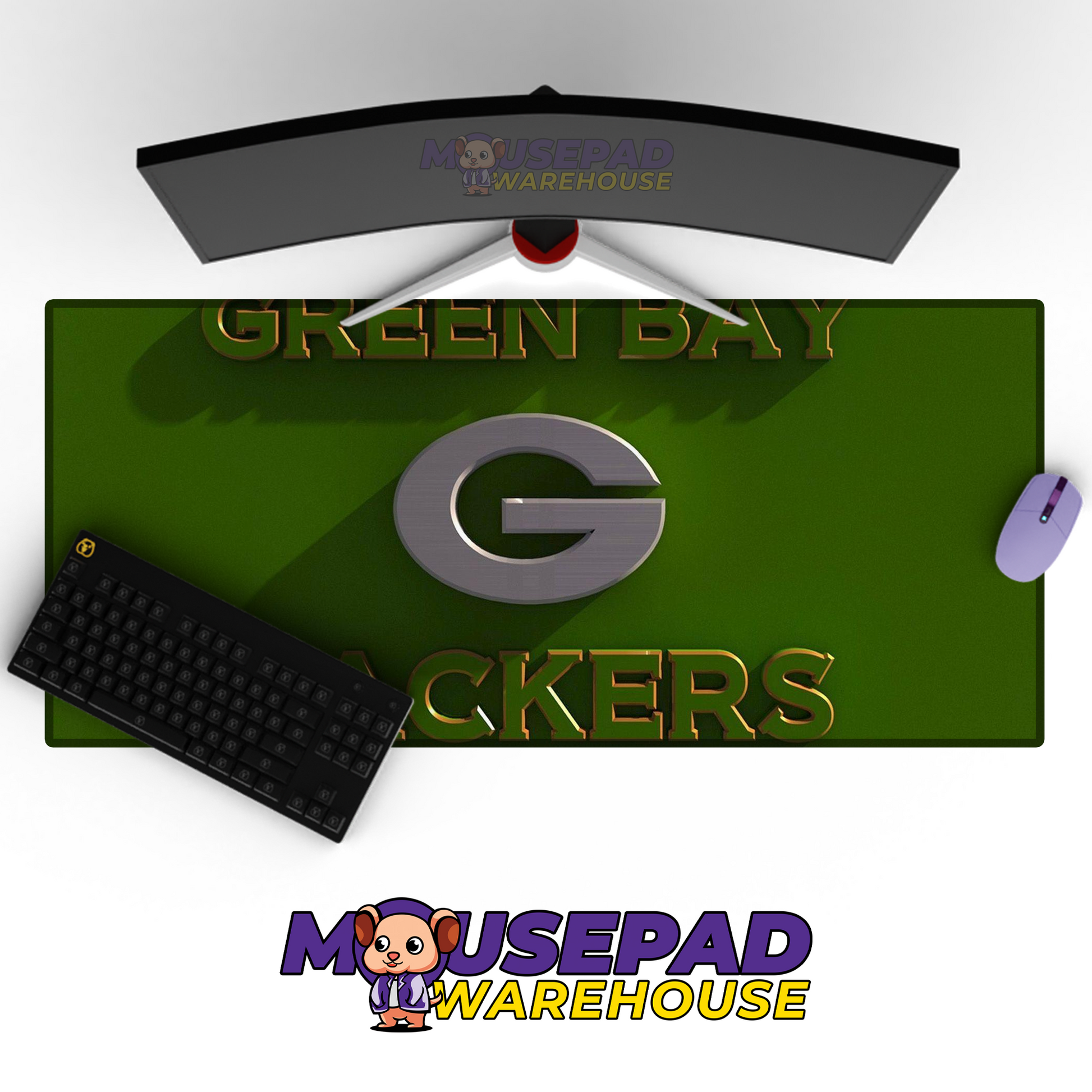 Green Bay Packers V33 Mousepad Deskmat Mockup