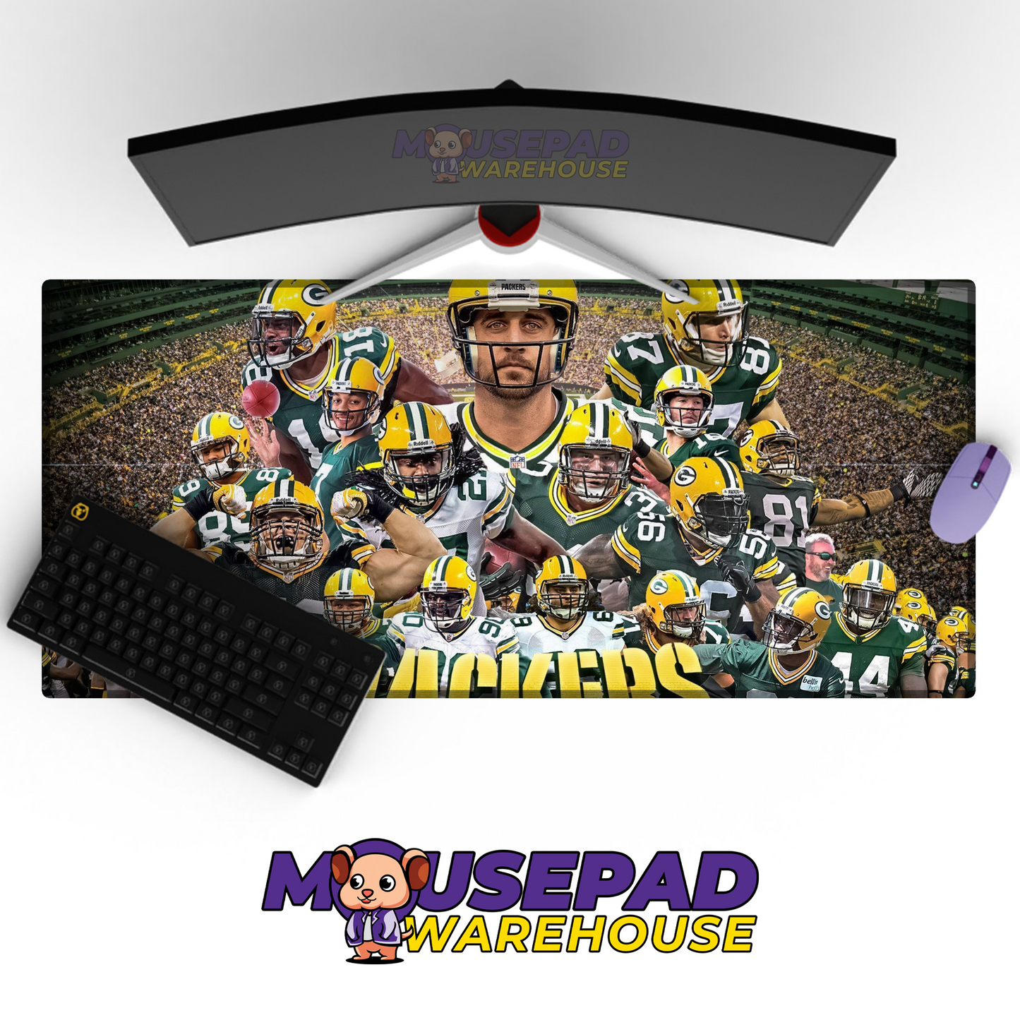 Green Bay Packers V3 Mousepad Deskmat Mockup