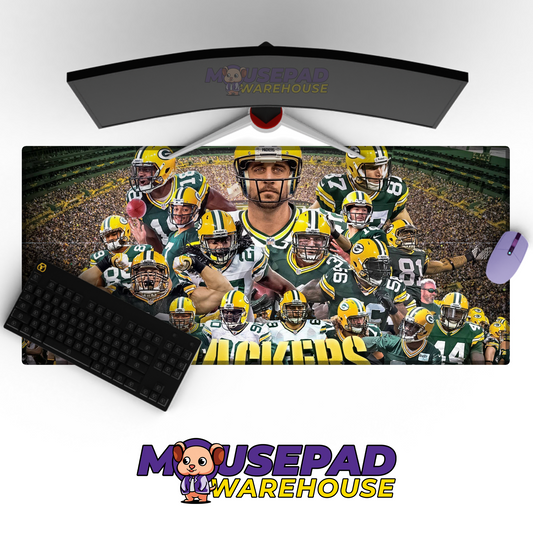 Green Bay Packers V3 Mousepad Deskmat Mockup