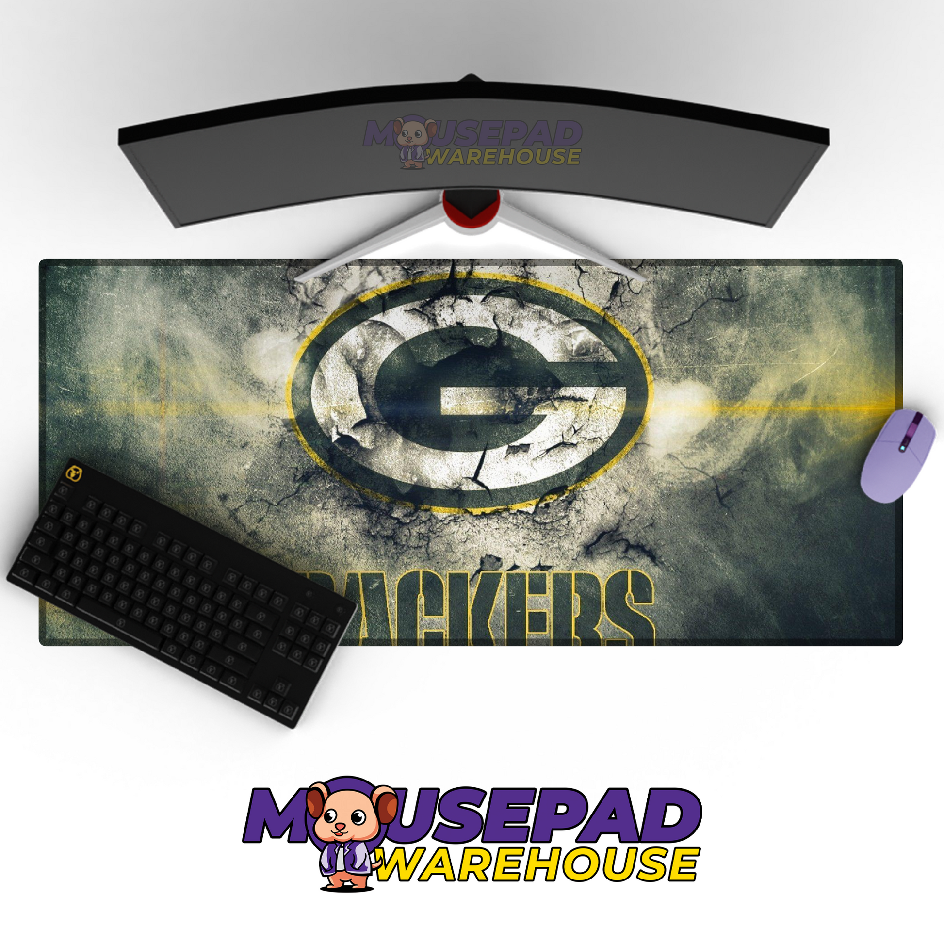 Green Bay Packers V5 Mousepad Deskmat Mockup