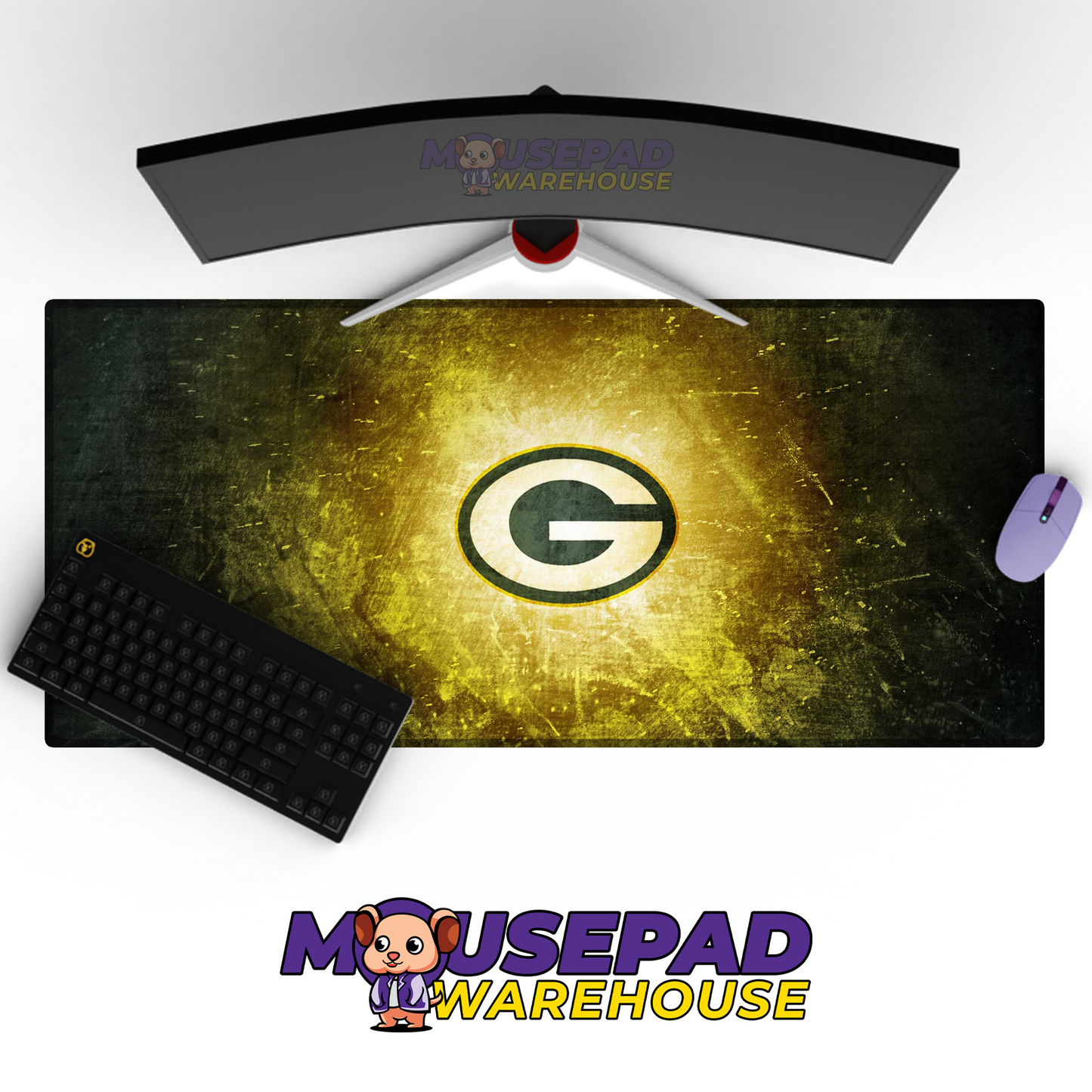 Green Bay Packers V7 Mousepad Deskmat Mockup