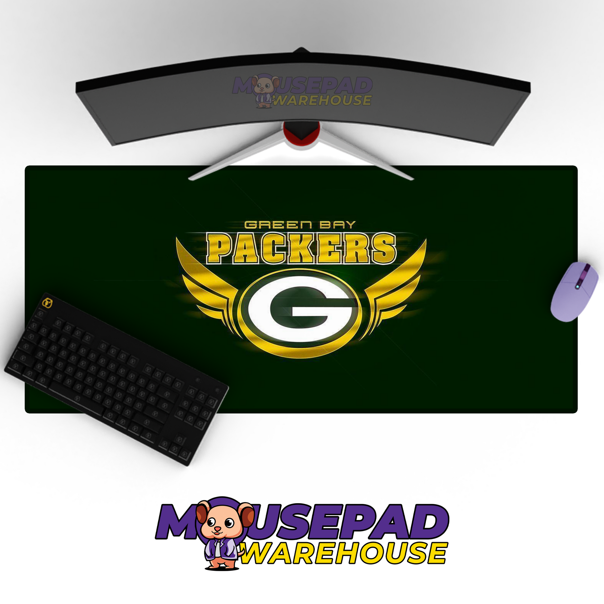 Green Bay Packers V8 Mousepad Deskmat Mockup