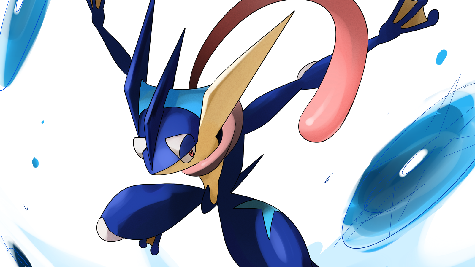 Greninja Leaping into Battle