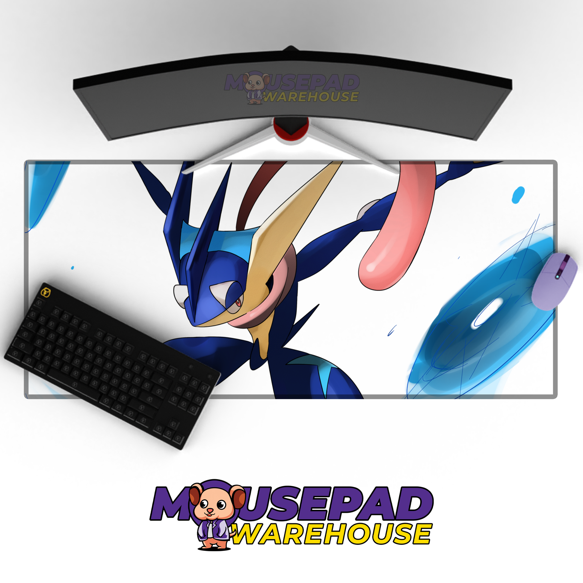 Greninja Leaping into Battle Mockup