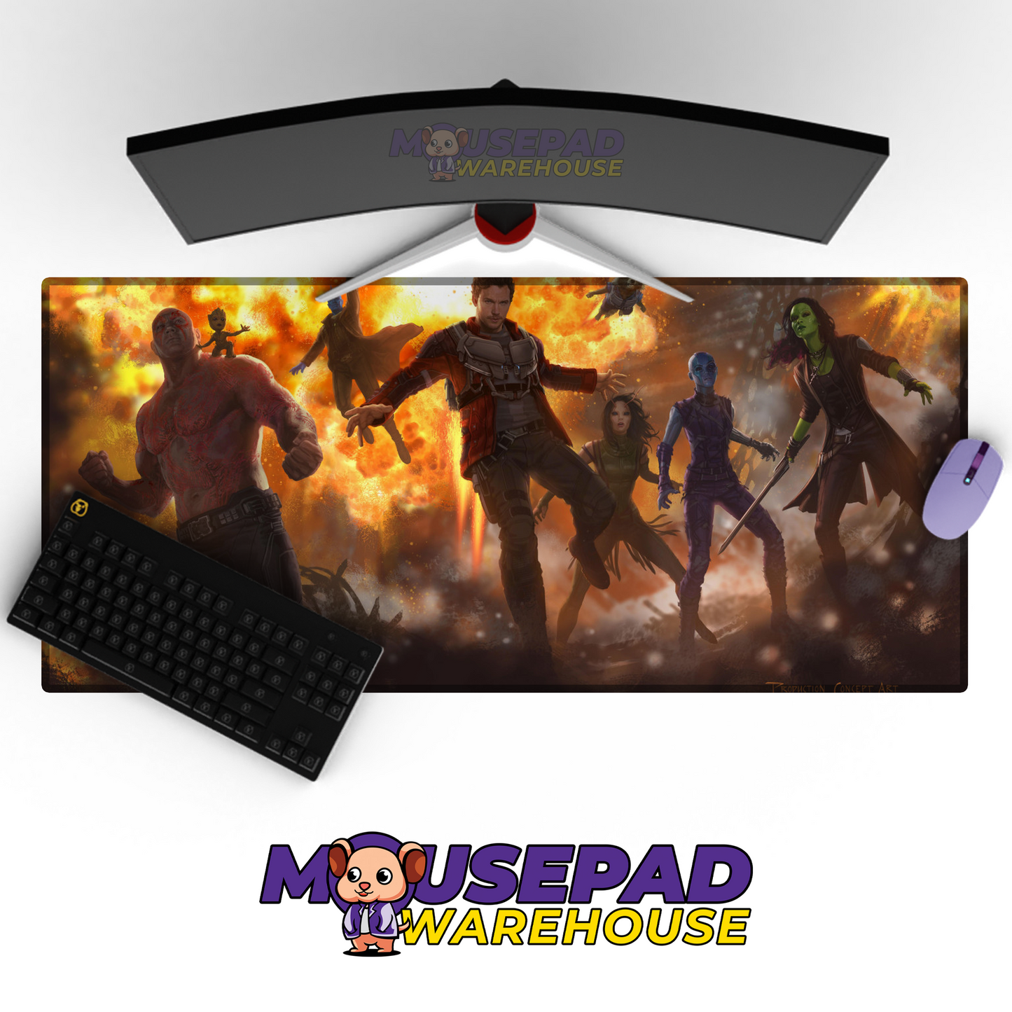 Guardians of the Galaxy V30 Mousepad Mockup