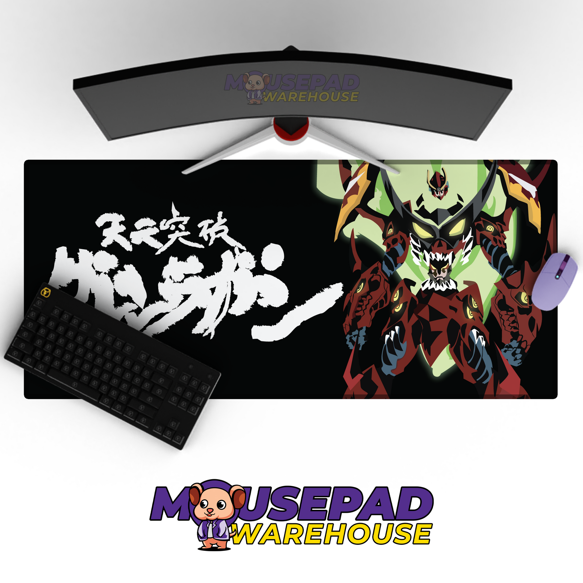 Gurren Lagann V20 Mousepad Mockup