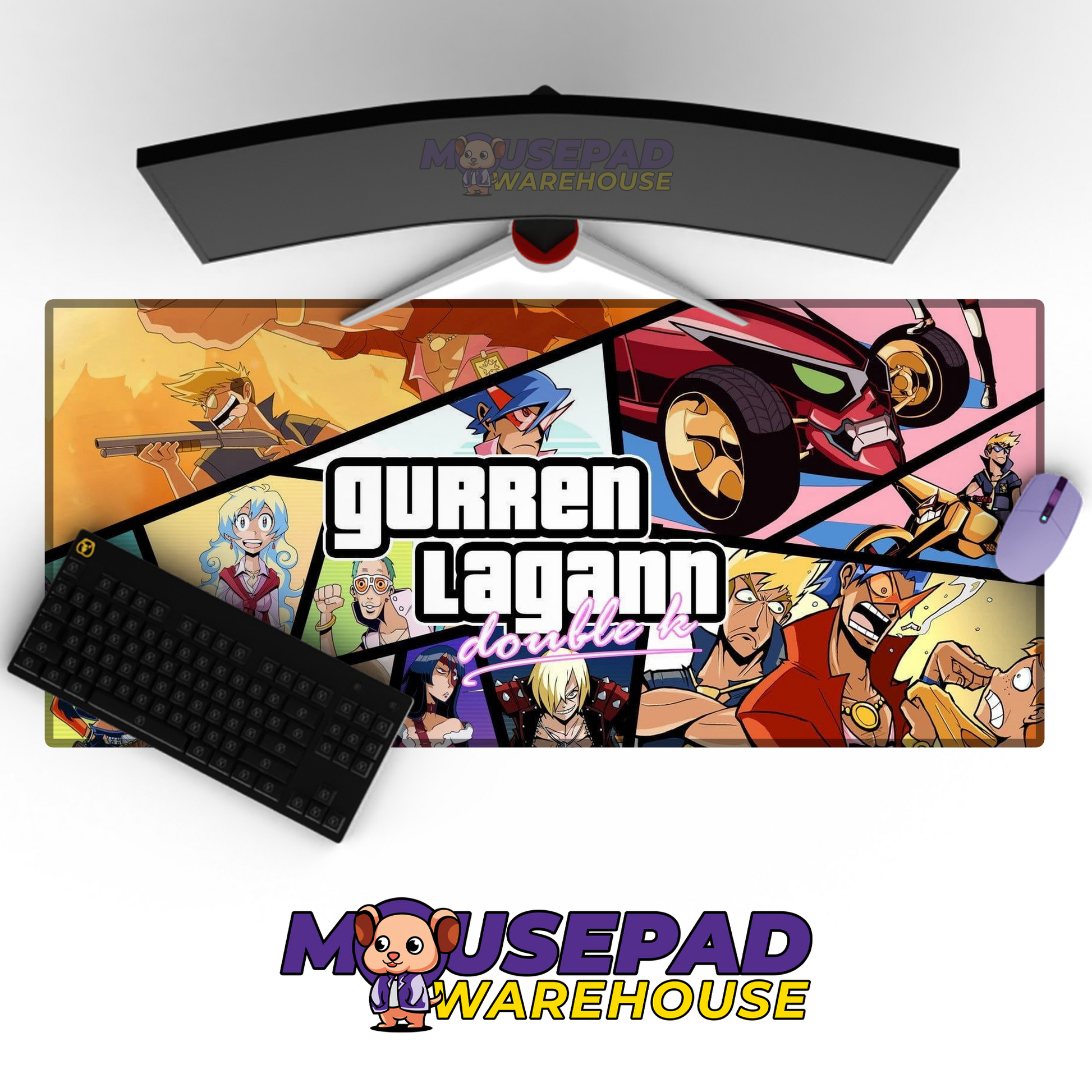 Gurren Lagann V27 Mousepad Mockup