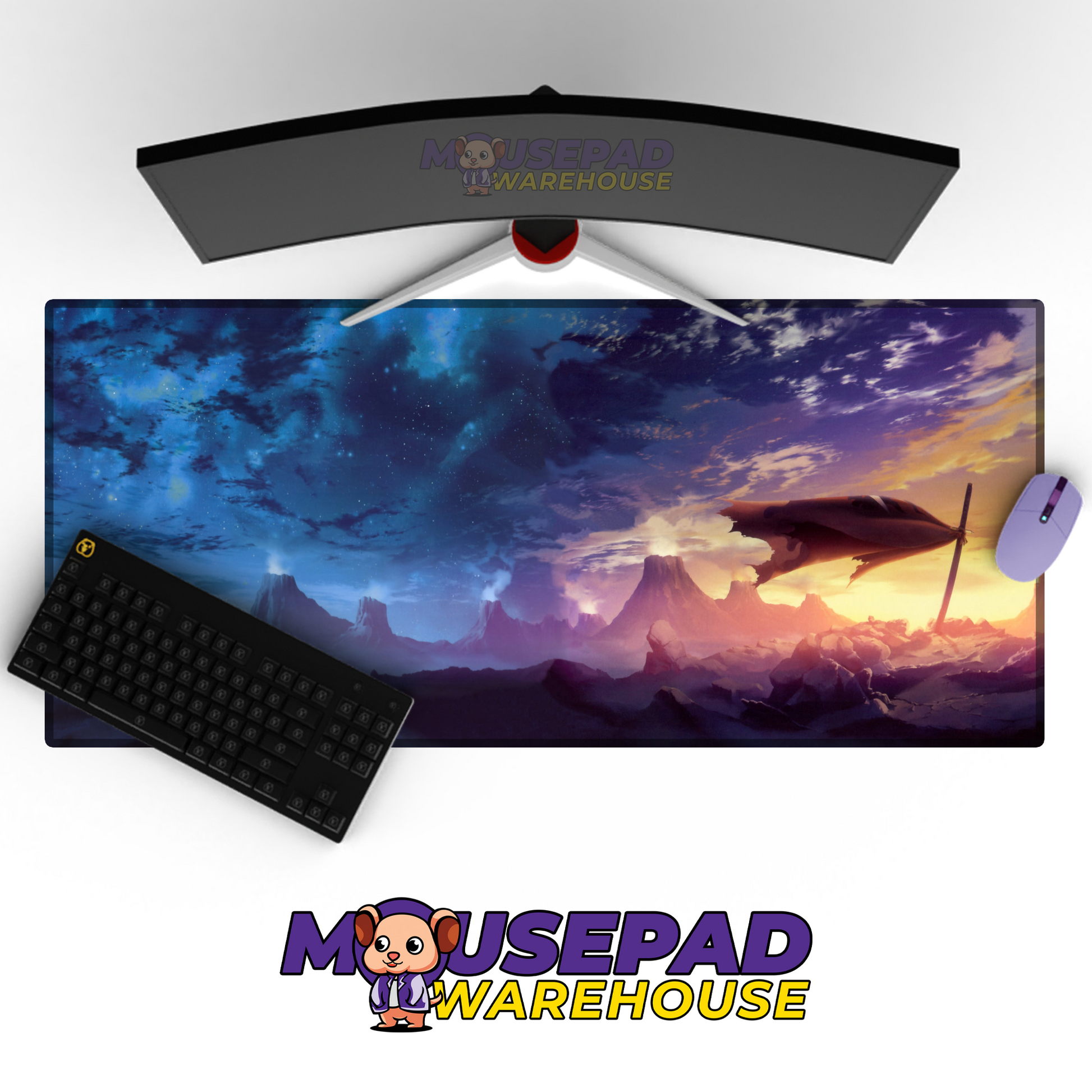 Gurren Lagann V7 Mousepad Mockup