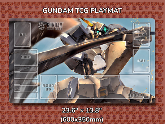 Gusion Rebake Full City Gundam TCG Playmat Mockup