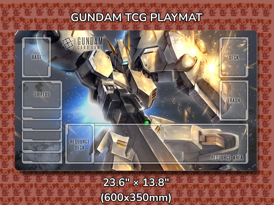Gusion Rebake Gundam TCG Playmat Mockup