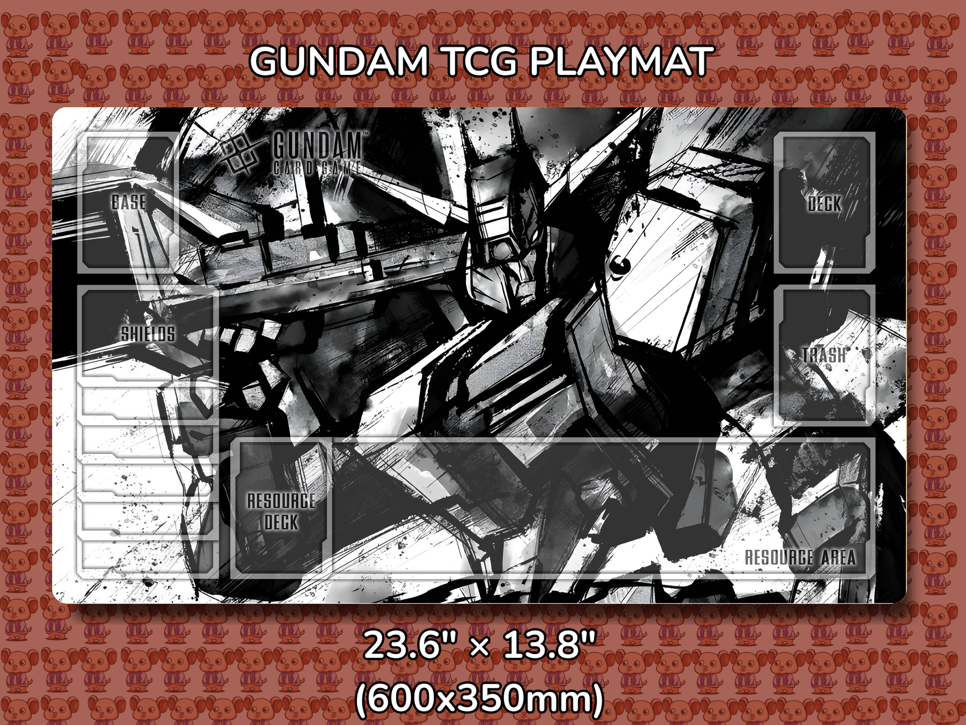 Gusion alt Gundam TCG Playmat Mockup