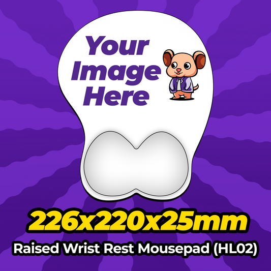 Custom Wrist Rest Mousepad 226x220x25mm (HL02) MousepadWarehouse.com