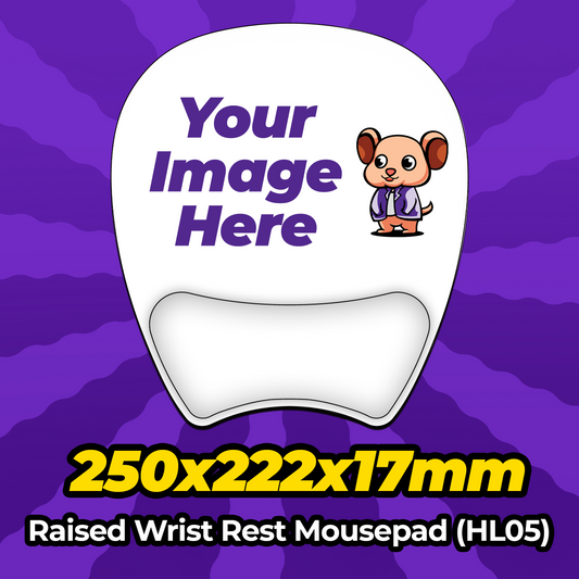 Custom Wrist Rest Mousepad 250x222x17mm (HL05) MousepadWarehouse.com