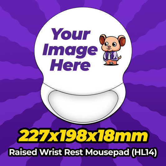 Custom Wrist Rest Mousepad 227x198x18mm (HL14) MousepadWarehouse.com