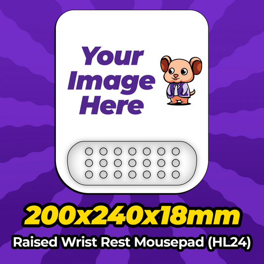 Custom Wrist Rest Mousepad 200x240x18mm (HL24) MousepadWarehouse.com