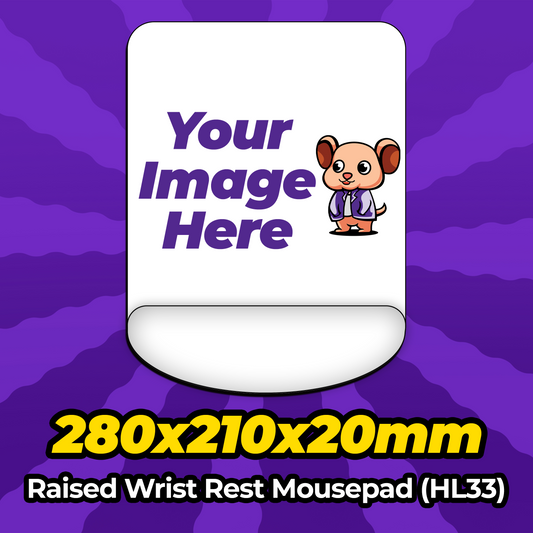 Custom Wrist Rest Mousepad 280x210x20mm (HL33) MousepadWarehouse.com