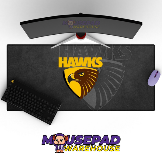 Hawthorn Hawks V5 Mousepad Deskmat Mockup