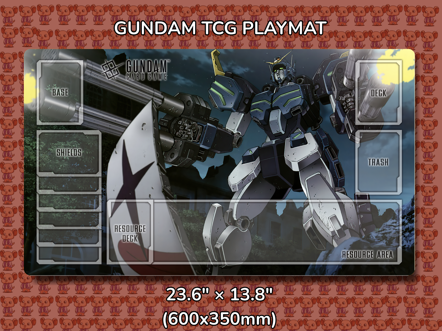 Heavy Arms EW Gundam TCG Playmat Mockup