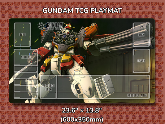Heavy Arms Gundam TCG Playmat Mockup