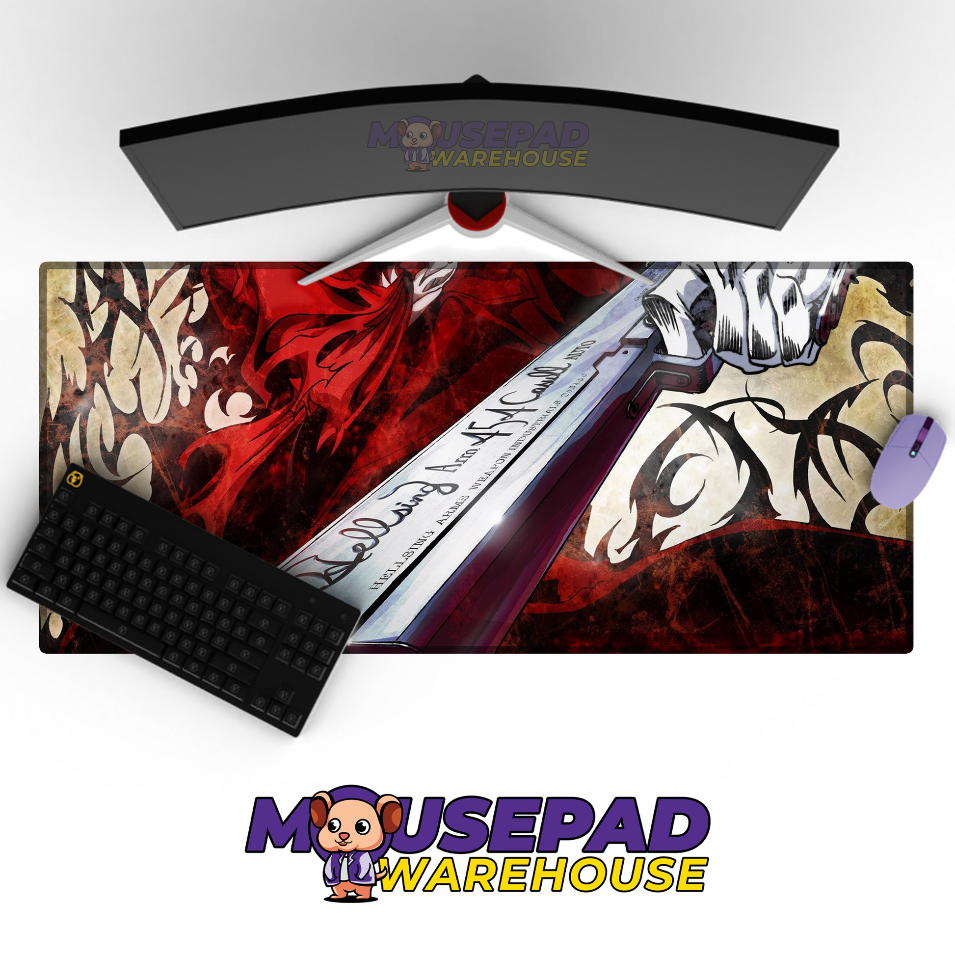 Hellsing Ultimate V10 Mousepad Mockup