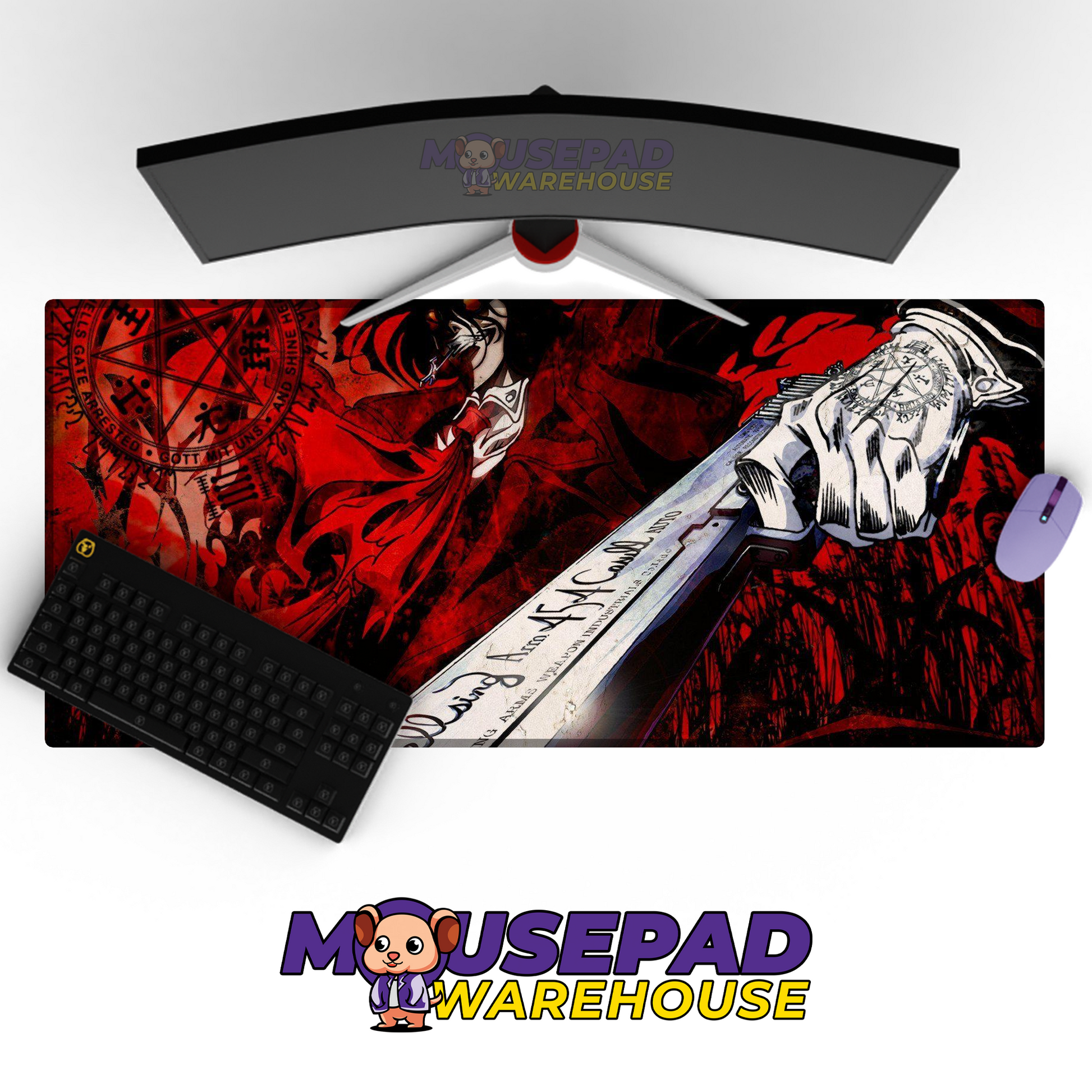 Hellsing Ultimate V2 Mousepad Mockup