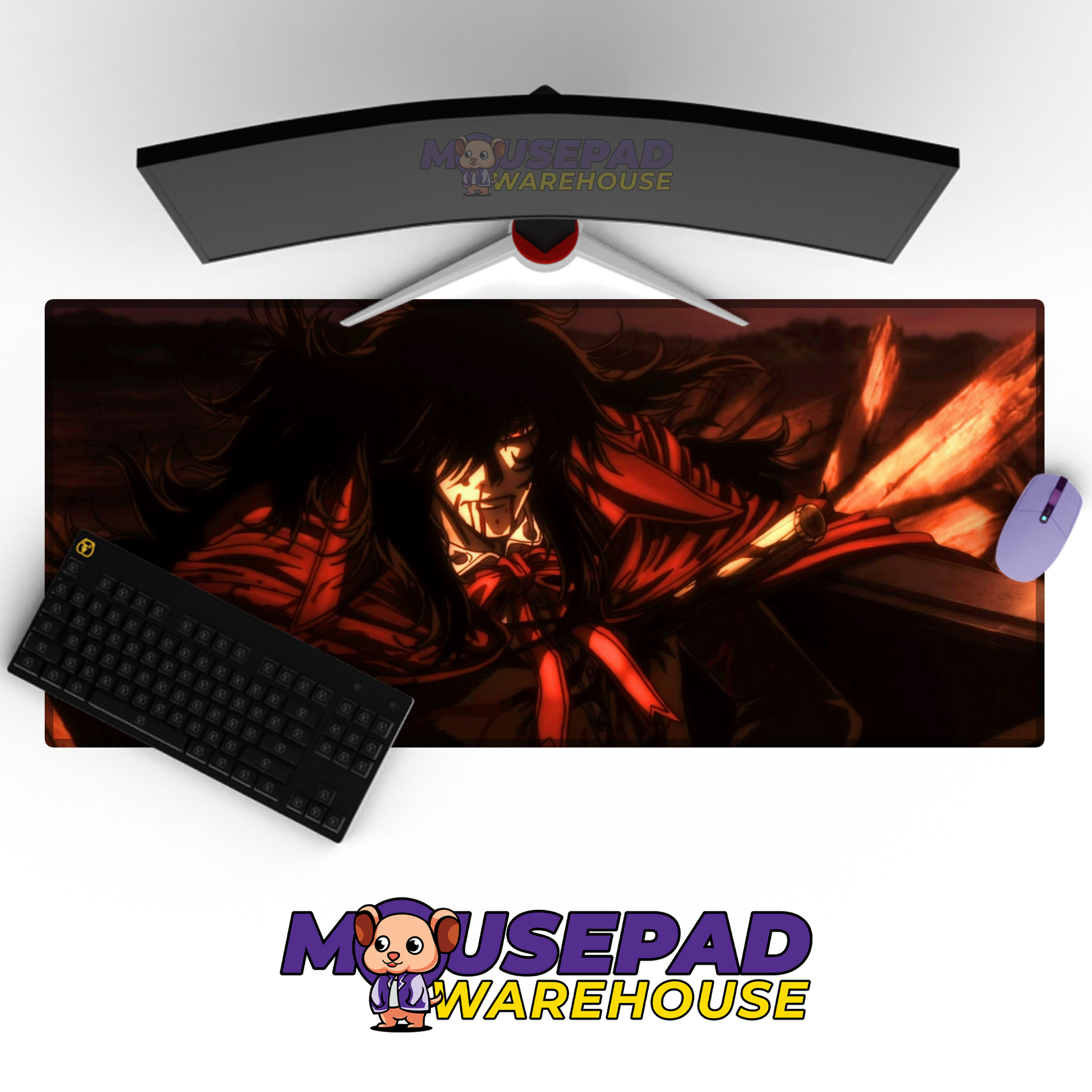Hellsing Ultimate V8 Mousepad Mockup