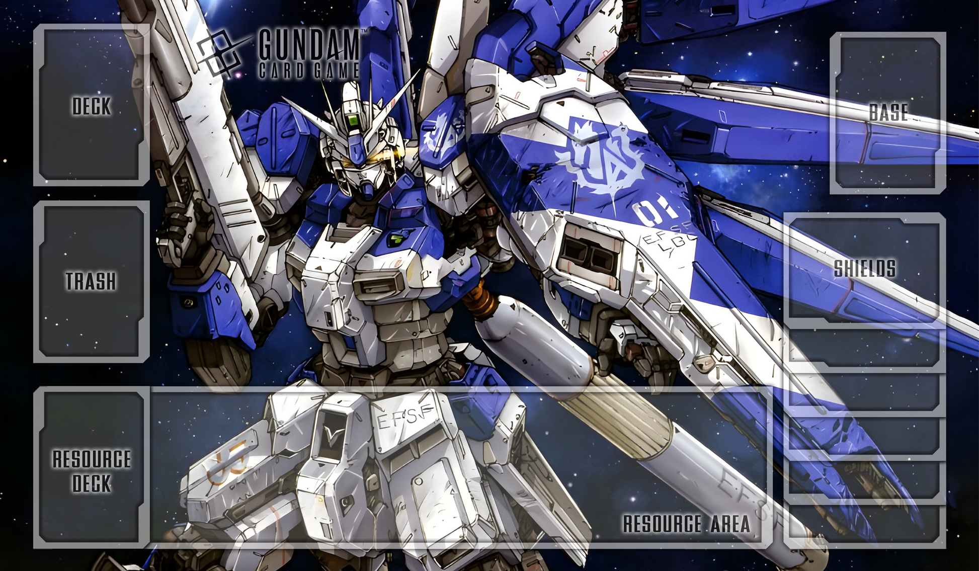 Hi Nu RX932 Lefty Gundam TCG Playmat