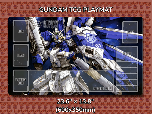 Hi Nu RX932 Lefty Gundam TCG Playmat Mockup