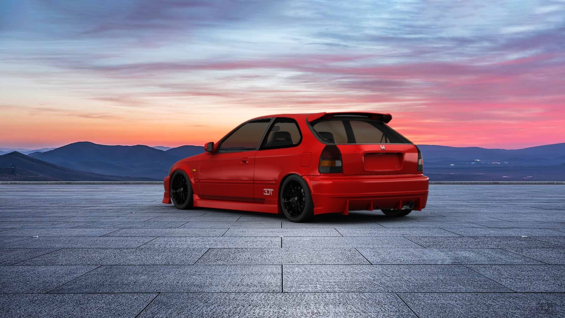 Honda Civic EK V13 Mousepad