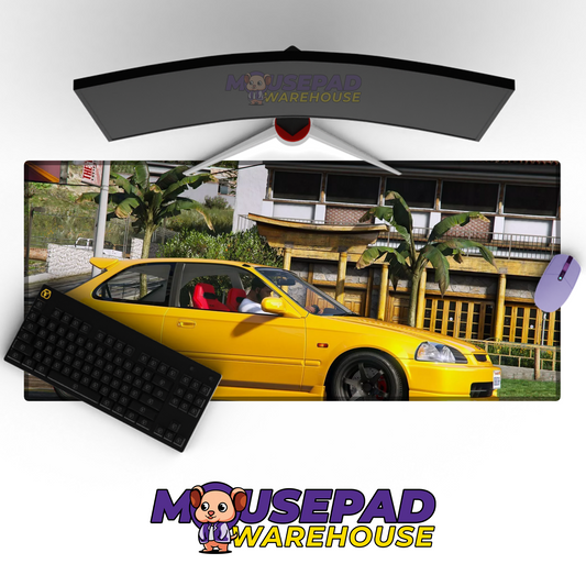 Honda Civic EK V15 Mousepad Mockup