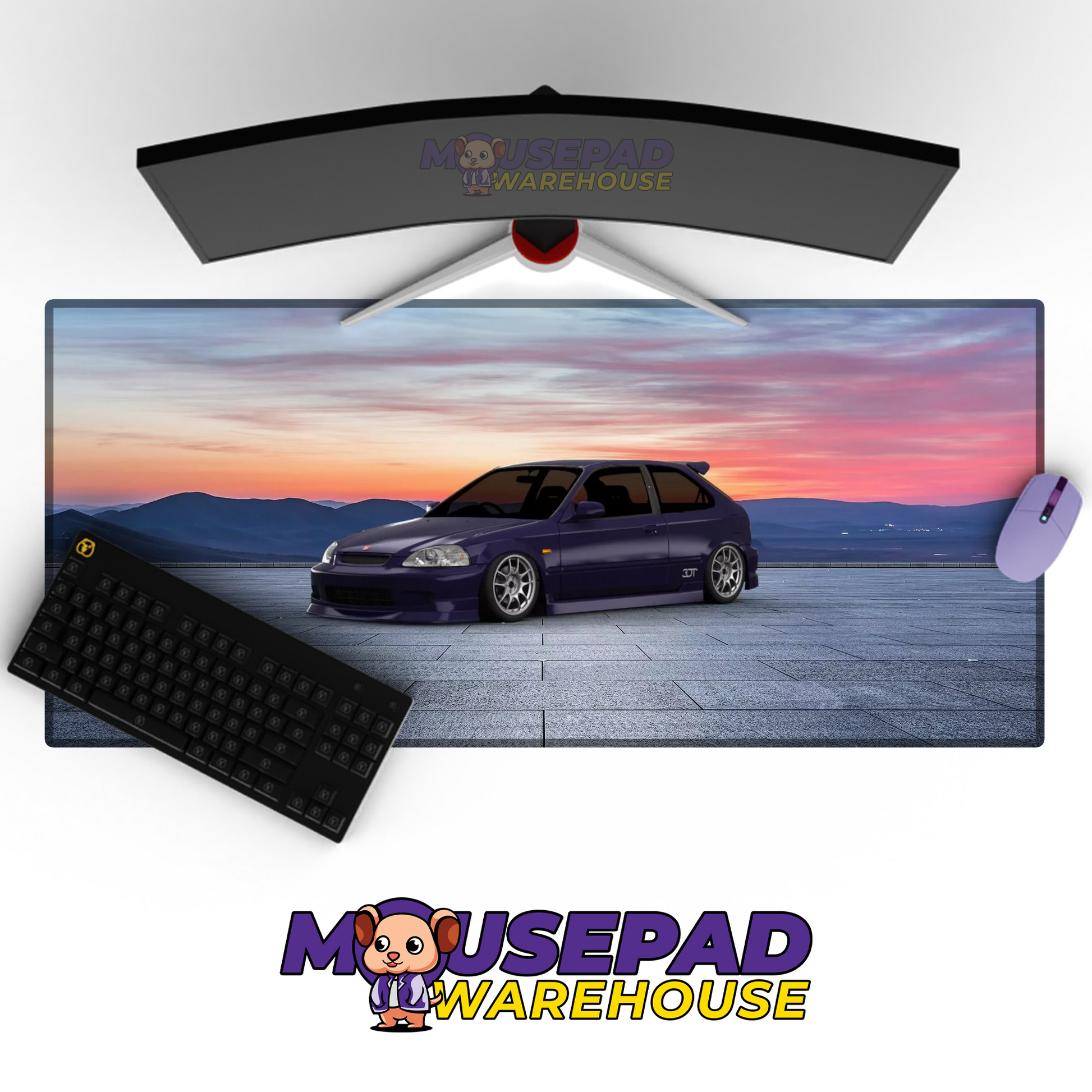 Honda Civic EK V17 Mousepad Mockup