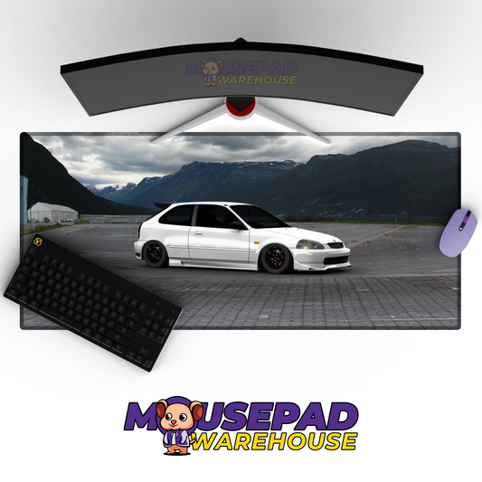 Honda Civic EK V4 Mousepad Mockup