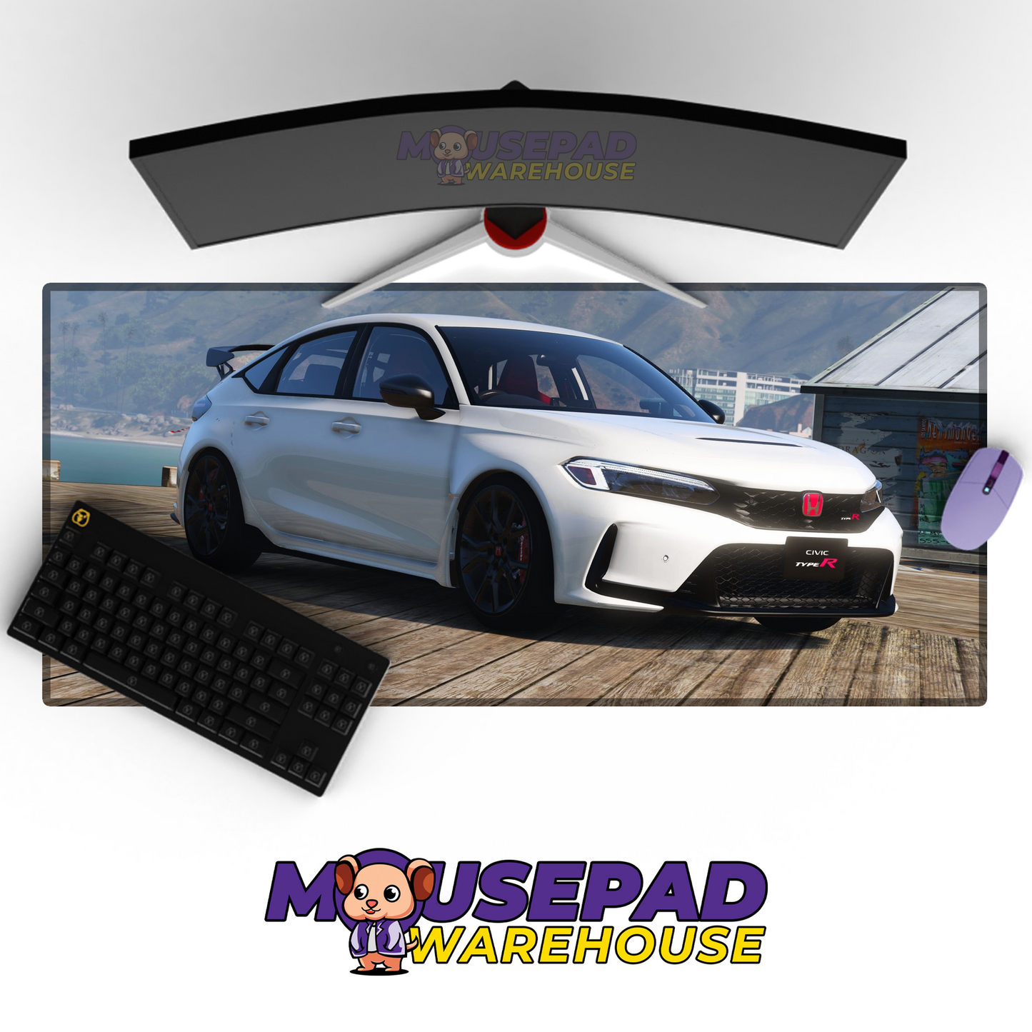 Honda Civic FL5 Type R V6 Mousepad Mockup