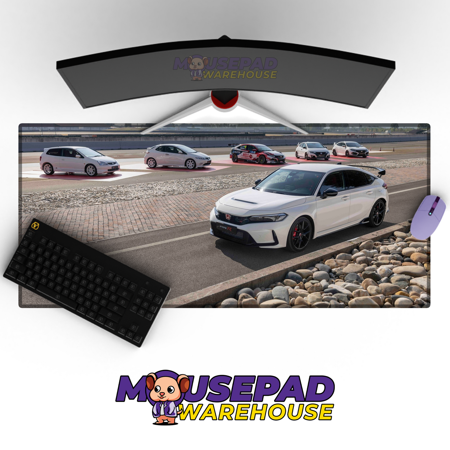 Honda Civic FL5 Type R V7 Mousepad Mockup
