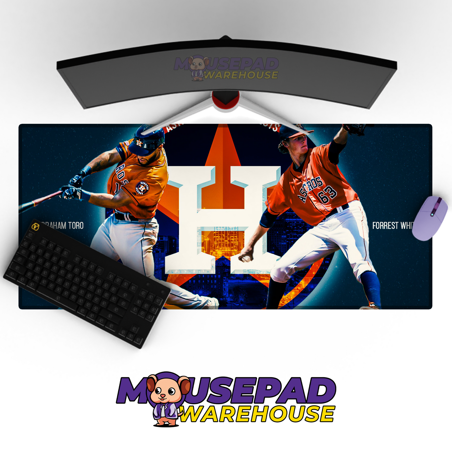 Houston Astros V8 Mousepad Mockup