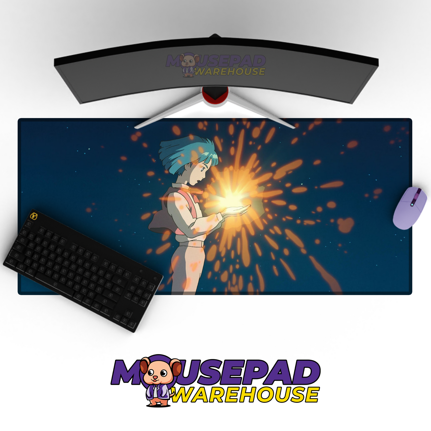 Howls Moving Castle V11 Mousepad Mockup