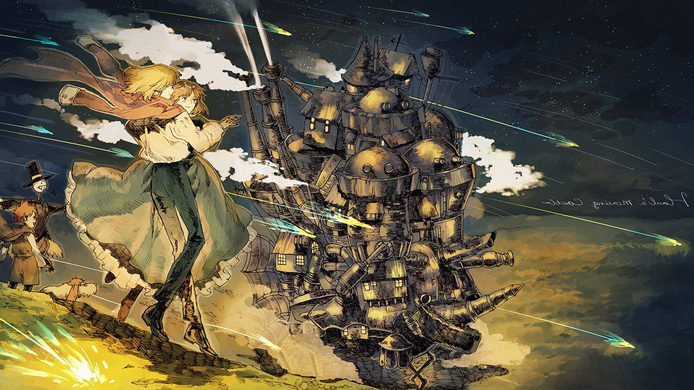 Howls Moving Castle V14 Mousepad