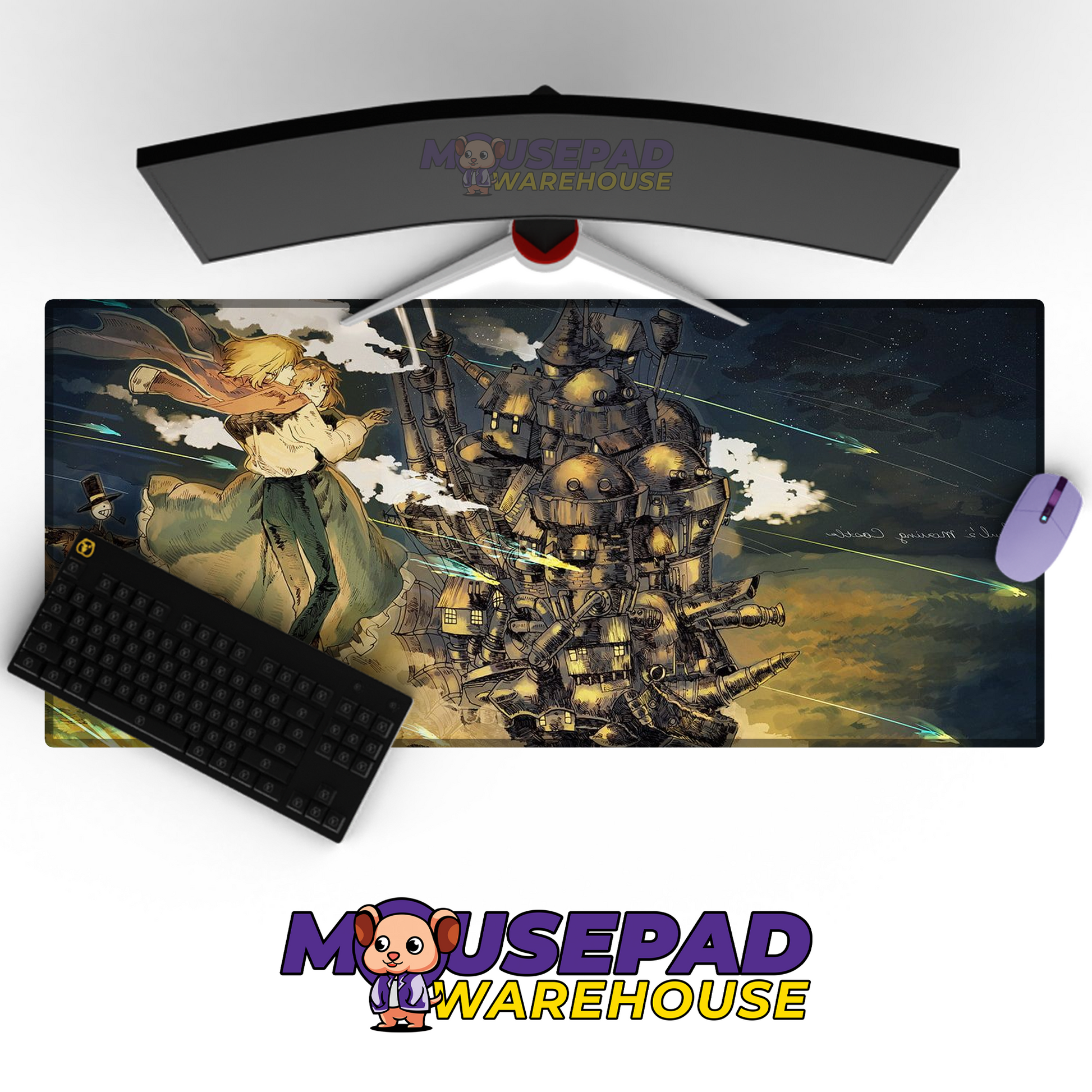 Howls Moving Castle V14 Mousepad Mockup