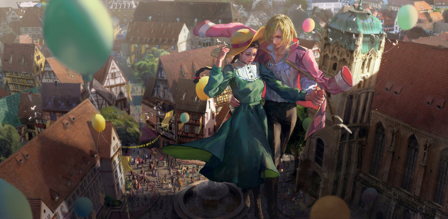 Howls Moving Castle V16 Mousepad