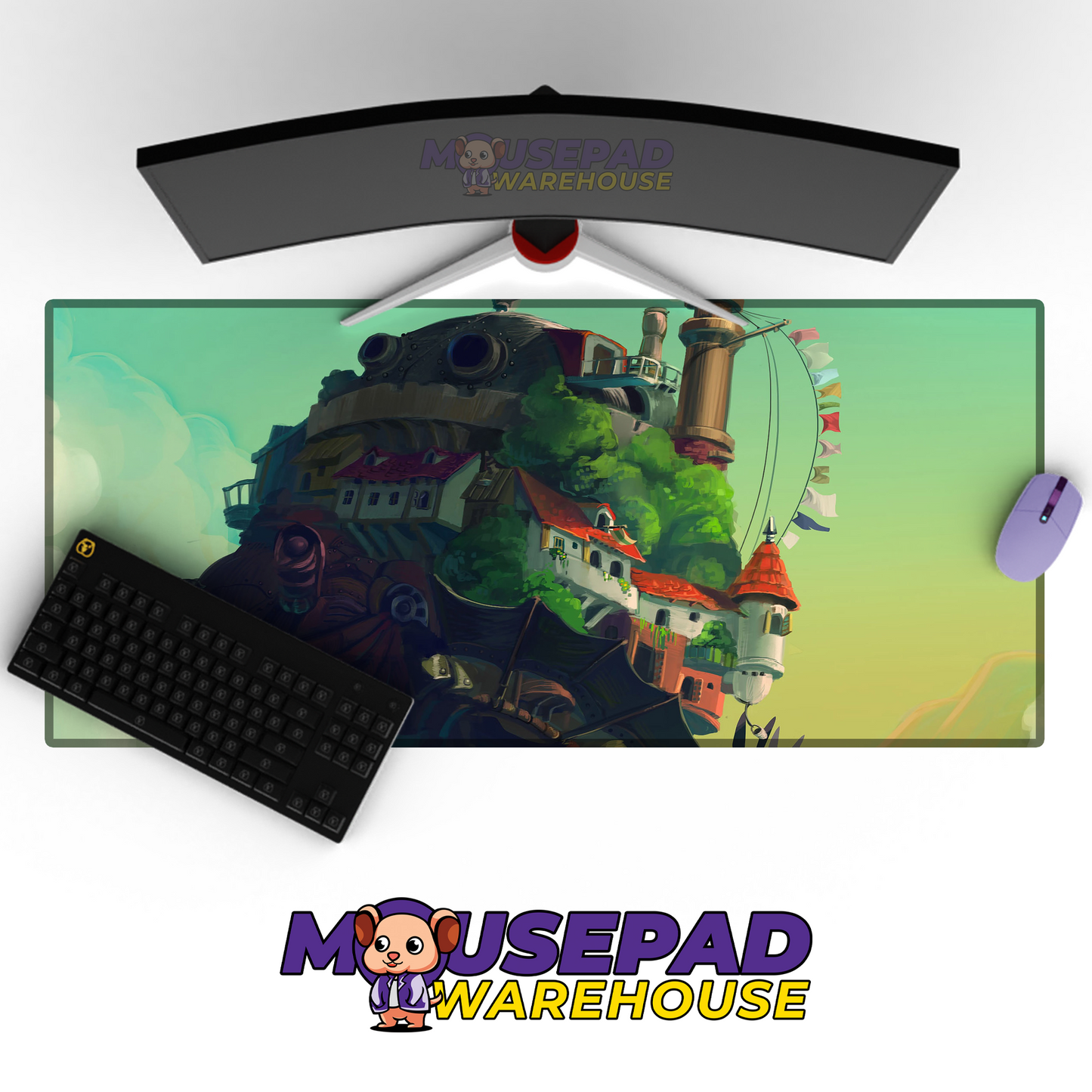 Howls Moving Castle V17 Mousepad Mockup
