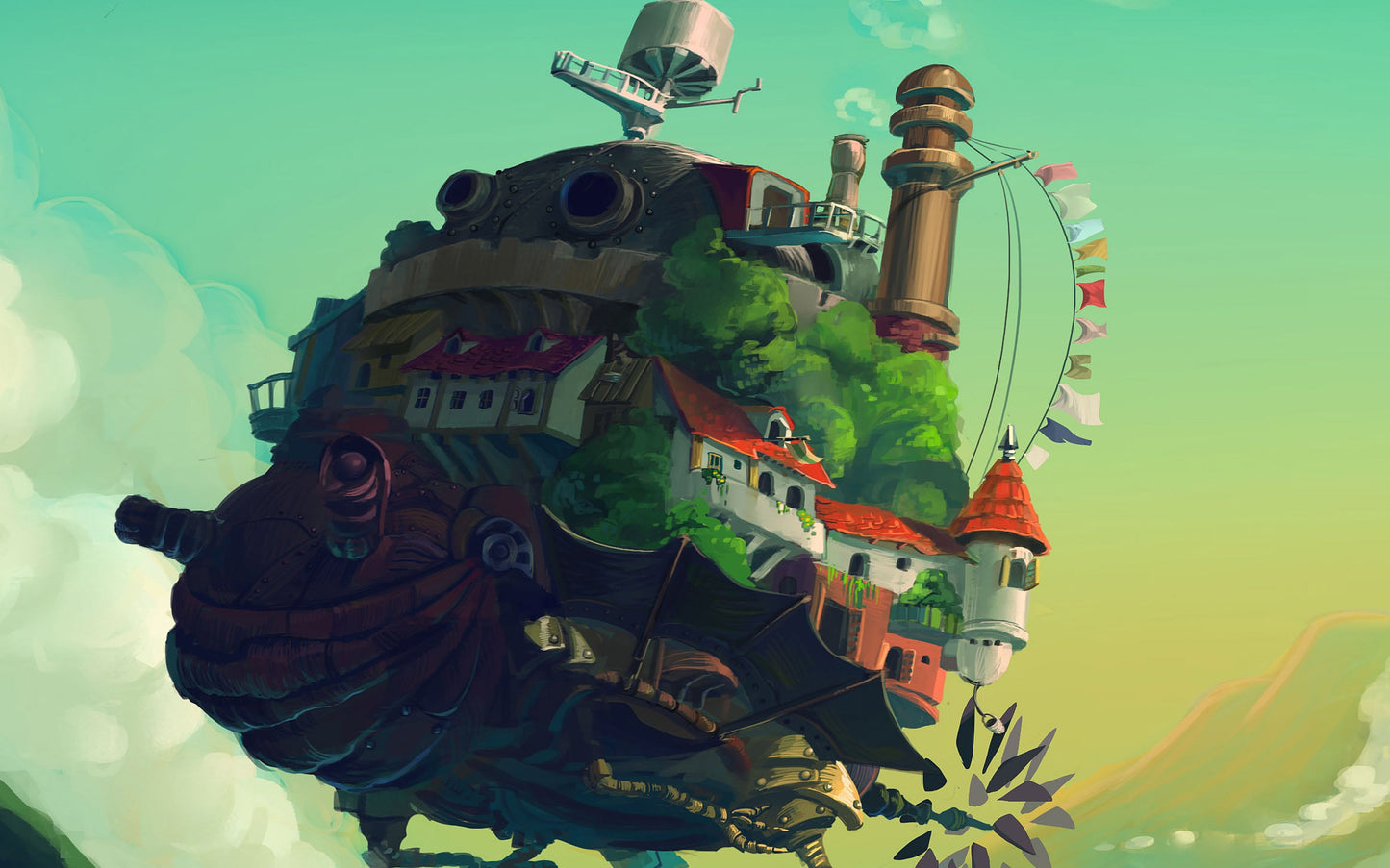 Howls Moving Castle V17 Mousepad