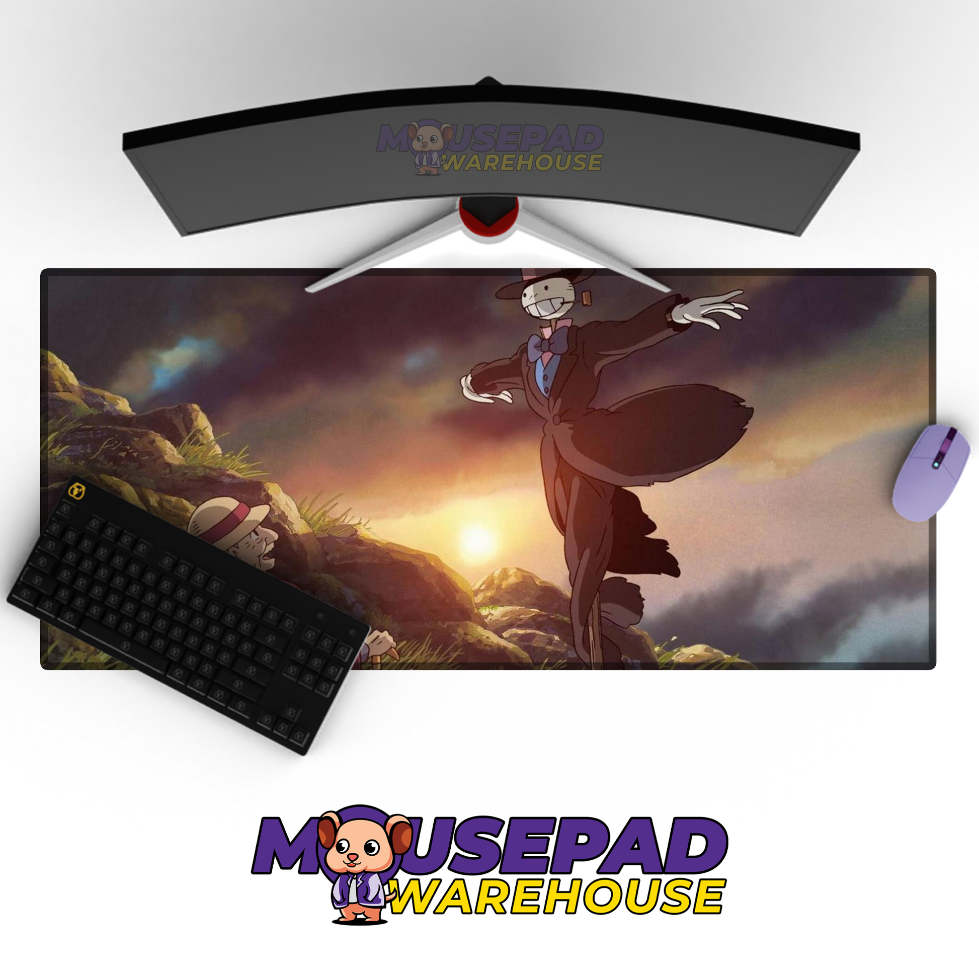 Howls Moving Castle V18 Mousepad Mockup